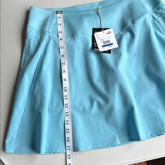 NWT Puma Milky Blue Power Shape Solid Woven Golf Athletic Skort Tennis - Picture 13 of 16